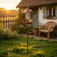 Plateau à nourriture pour oiseaux en métal imperméable, populaire, artisanat en fer, décoration pour jardin et cour arrière