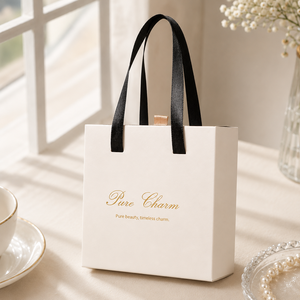 Caja de Regalo Cuadrada Rígida con Asa, para Joyería, Pequeña, Mini, de Lujo, Ecológica, Reciclable, con Logotipo Personalizado - Product Image 2