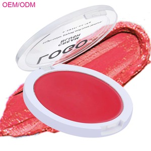 Ochain personalizado OEM vegano Libre de crueldad Etiqueta Privada maquillaje crema rubor paleta vegano único solo tinte cremoso rubor - Product Image 1