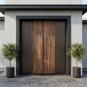 Meubles de maison, porte d'entrée double en bois de luxe avec un artisanat élégant - Product Image 3