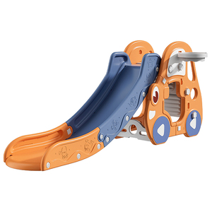 ชุดสไลเดอร์เล่นกลางแจ้งและในร่มสำหรับเด็กเล็ก, สไลเดอร์สำหรับเด็กอายุ 1-3 ปี ชุดปีนป่ายพร้อมสไลเดอร์ขนาดเล็กแบบรถแข่ง - Product Image 1