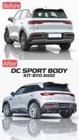 Kit de Carrocería Nuevo para BYD Yuan up 2025, Alerón Delantero de PP, Difusor Trasero, Alerón de Techo, Negro Brillante, Accesorios Exteriores con Clip