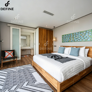 Juego de Muebles de Dormitorio de <span class=keywords><strong>Hotel</strong></span> de Lujo de 5 Estrellas, Estilo Moderno, para Resort Costero, Personalizado en Madera, Juego Completo - Product Image 3