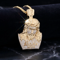 Pendentif Hip Hop en Argent Sterling S925 avec Moissanite en Forme d'Animal, Sertissage Glacé, Testeur de Diamant D VVS1 Inclus, Cadeau pour Hommes et Femmes