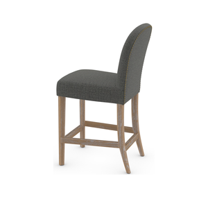 Taburete de Bar Tapizado de Alta Calidad con Patas de Madera Maciza, Diseño Ergonómico y Cómodo, Taburete de Bar Perfecto - Product Image 4