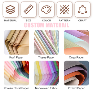 Fournitures pour fleuristes, 20 feuilles de papier d'emballage à fleurs à carreaux, résistant à l'eau, pour bouquets floraux, pour mariage, anniversaire, cadeau - Product Image 5