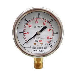 Manometro ad alta pressione tubo Bourdon in acciaio inossidabile 60MPA