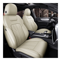 Housses de Siège en Cuir Nappa de Luxe Complètes sur Mesure pour 5 Places, Compatibles Audi A4 A6 A3 Q5 Q7 TT A7 Q3