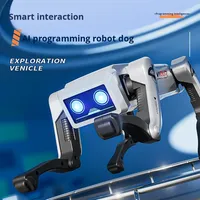 Perro Robot Eléctrico de Simulación con IA, Juguete de Nuevo Modelo para Niños, Control por Voz, Programación Inteligente, Reloj de Escritorio