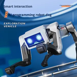 Perro Robot Eléctrico de Simulación con IA, Juguete de Nuevo Modelo para Niños, Control por Voz, Programación Inteligente, Reloj de Escritorio - Product Image 4