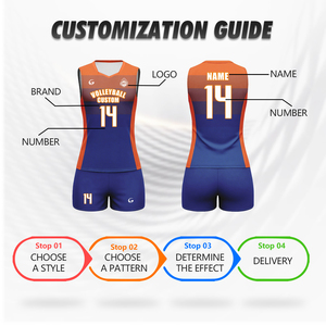 Tenues de volley-ball personnalisées à séchage rapide avec impression par sublimation pour femmes et jeunes équipes, ensembles d'uniformes de volley-ball sans manches pour l'entraînement sur la plage Wv69 - Product Image 3
