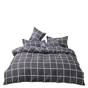 Hot 4pcs Bettlaken Set Vierteiliges Bettlaken Hot Selling Polyester Bett Weiche Mikro faser Anti statische Queen Size 100% Baumwolle Herbst