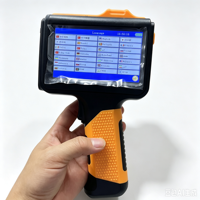 Imprimante à jet d'encre portable YAOMATEC 12,7 mm, machine de codage de date, de lot, de code QR et de logo pour sacs en plastique, boîtes en carton