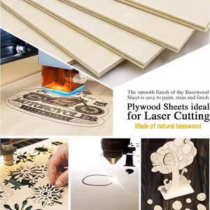 ไม้บาสวู้ดเกรด3มม. แผ่นไม้ตัดด้วยเลเซอร์สำหรับชิ้นส่วนของเล่นและแขวนผนังงานฝีมือไม้ซีเอ็นซี - Product Image 4