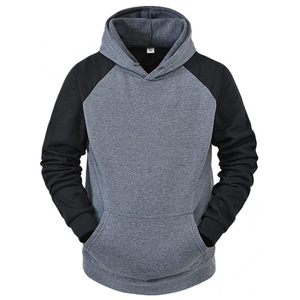 Nouveau sweat à capuche épais coupe courte pour homme, personnalisé avec impression 3D en relief et sérigraphie, 100% coton, couleur unie - Product Image 2