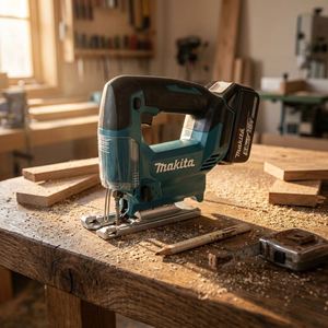 Scie sauteuse sans fil <span class=keywords><strong>Makita</strong></span> DJV186 18V rechargeable pour le travail du bois, outil de coupe portatif - Product Image 2