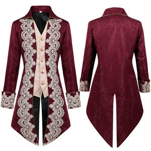 Chaqueta victoriana gótica Steampunk para hombre, abrigo Vintage Medieval, uniforme, <span class=keywords><strong>disfraz</strong></span> renacentista - Product Image 2
