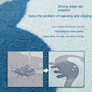 Tapis de yoga rectangulaire extra large en <span class=keywords><strong>TPE</strong></span> suédé, antidérapant, haute température, 80 cm, pour femmes, danse, exercice, 6 mm d'épaisseur, 2 kg - Product Image 2