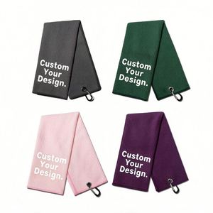 Toalla de Golf Ligera de Microfibra de Alta Calidad, Fácil de Limpiar, Estampada, Refrescante, Suave, de Secado Rápido, con Bolsillo con Cremallera para Golfistas - Product Image 1