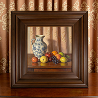 Bois Couleur Classique Usine En Vrac Pin En Bois En Gros Baroque Or Peinture Murale Cadre Photo Profil