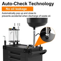Juego de Herramientas Profesional para Cambio de Aceite de Automóviles con 61 Piezas y Carro de Herramientas Móvil