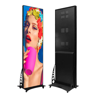 Trong nhà p1.86 P2 p2.5 LED Áp phích Màn hình hiển thị tầng thường vụ quảng cáo phương tiện truyền thông Máy nghe nhạc hiển thị di chuyển LED Áp phích màn hình - Product Image 1