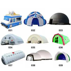 Tienda de campaña inflable para club nocturno, luz Led de 8x8 con techo de Cubo Doble, color negro - Product Image 5