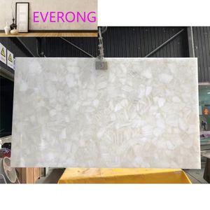Dalles <span class=keywords><strong>de</strong></span> pierre <span class=keywords><strong>en</strong></span> agate blanche rétroéclairée à prix abordable pour la décoration murale intérieure - Product Image 6