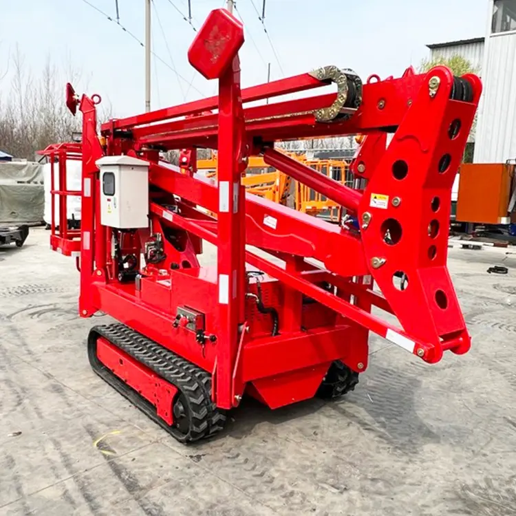 Mobile Cargo Elevator Scaffolding Electric Lifting Platforms Folding Towable Boom Lift Aerial Work Platform