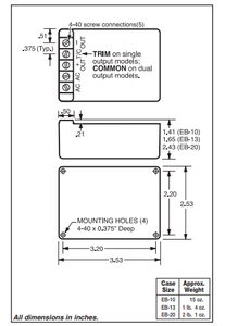 Módulo de Alimentación Aislado de CA a CC 10EB75 - Product Image 6