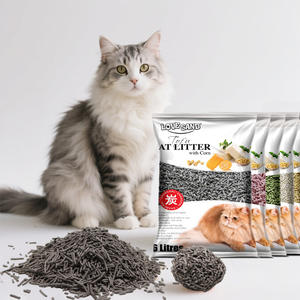 Litière pour chat en tofu, sans poussière, à agglomération rapide, écologique, jetable dans les toilettes, 6L avec contrôle léger des odeurs, matériau en fibre de carbone activée de 1,5 mm - Product Image 4