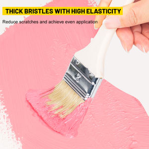 UJANG Vente en gros de pinceaux <span class=keywords><strong>extra</strong></span> fins Manche en bois de filament synthétique avec virole en acier métallique Pinceau à peinture - Product Image 4