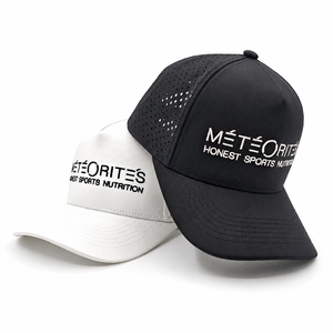 OEM Custom 5 Panel Waterproof Laser Cut Baseball Cap 3D Embroidered Logo Polyester Breathable Sport Unisex Outdoor - Product Image 4