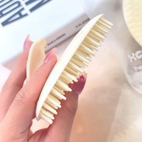 S,BELLE Brosse de massage pour le cuir chevelu en plastique, brosse à shampooing, brosse de massage confortable pour le bain et la douche, peigne à picots pour cheveux