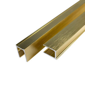 Canal en <span class=keywords><strong>u</strong></span> pour salle de douche, <span class=keywords><strong>profilé</strong></span> en aluminium extrudé en argent brossé, 19x14mm, 60x30 - Product Image 2