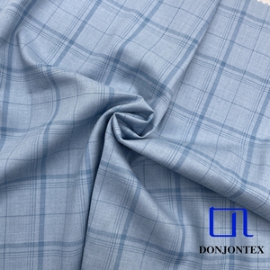 Пряжа из дышащего бамбука, полиэстера, спандекса, окрашенная ткань с клетчатым узором для мужских и женских рубашек для мальчиков и девочек - Product Image 2