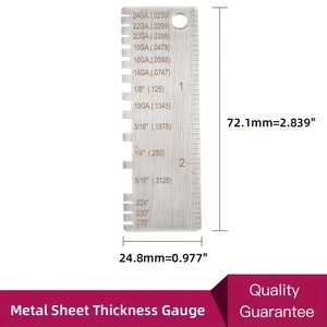 เครื่องมือเชื่อม เกจวัดความหนาของลวด/แผ่นโลหะ เกจเชื่อม เครื่องมือตรวจสอบขนาดชิ้นงานเคลือบ เกจวัดความหนา - Product Image 3