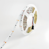 Bande LED COB RVB IC Epistar WS2811 adressable 24V avec télécommande Wi-Fi Tuya/Smart Life, 576 LED/m, effet de poursuite de couleur Dream Color
