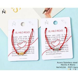 Bracciale a spina di pesce in acciaio inossidabile Pulsera Hecho A Mano 12 pezzi Ref45250 - Product Image 1