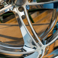 Jantes forgées chromées personnalisées RCSR 22 24 26 pouces 6 trous 6x139.7, jantes en alliage à déport profond et design à lèvre large pour Chevy Silverado Ford F150