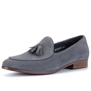 รองเท้าหนังวัวแท้ชั้นแรกสำหรับชุดสูทธุรกิจ ระบายอากาศได้ดี น้ำหนักเบา สไตล์อังกฤษ-เกาหลี หัวแหลม สำหรับเจ้าบ่าว แบบผูกเชือก ทรงเหลี่ยม - Product Image 3