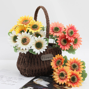 Artificial Sunflower Bouquet 27cm High Simulation Silk Flower Home Decor <b>Wedding</b> Decoration Outdoor <b>Props</b> - Product Image 1