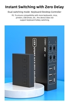 Commutateur KVM 4x1 DisplayPort 1.2 DP USB 4 ports 4 entrées 1 sortie 4K 60Hz