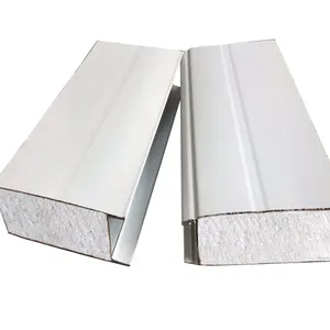 波纹绝缘屋面板材发泡聚苯乙烯EPS屋面夹芯板