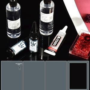 Haute définition Transparent <span class=keywords><strong>maison</strong></span> flux chanvre bricolage matériel Quicksand huile acrylique paillettes poudre pâte créative jouets Guka brique - Product Image 5