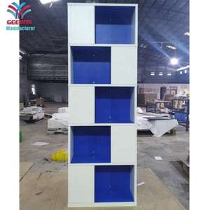 Meubles livre support plancher en bois dur cube en bois bibliothèque étagère en bois présentoirs <span class=keywords><strong>de</strong></span> vente au détail pour <span class=keywords><strong>magasin</strong></span> <span class=keywords><strong>de</strong></span> vêtements - Product Image 5