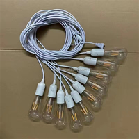 Guirlandes lumineuses LED en verre luxueuses LEXI, alimentées par courant alternatif, blanc chaud, pour la décoration de scènes de mariage et de fêtes d'hôtel