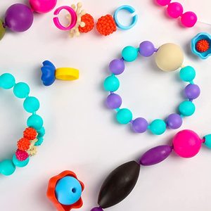 Plus de 1000 attaches en plastique pour perles, perles pour la fabrication de bijoux, kit d'artisanat, fournitures artistiques, jouet éducatif pour filles de 2 à 4 ans - Product Image 3