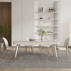 Elegante Mesa de Comedor de Madera de Pino Maciza para Hogares Modernos - Product Image 2