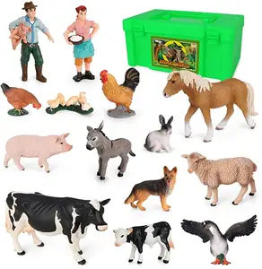Figuras de Animales de Granja, Juguetes de Animales de Granja para Niños Pequeños, Juguetes Educativos Preescolares - Product Image 1